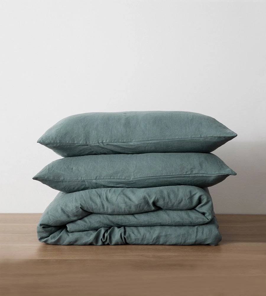 Homewares Cultiver | Linen Duvet Cover Set | Bluestone