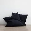 Cultiver | Linen European Pillowcase Pair | Navy Homewares