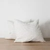 Cultiver | Linen European Pillowcase Pair | Pencil Stripe Homewares