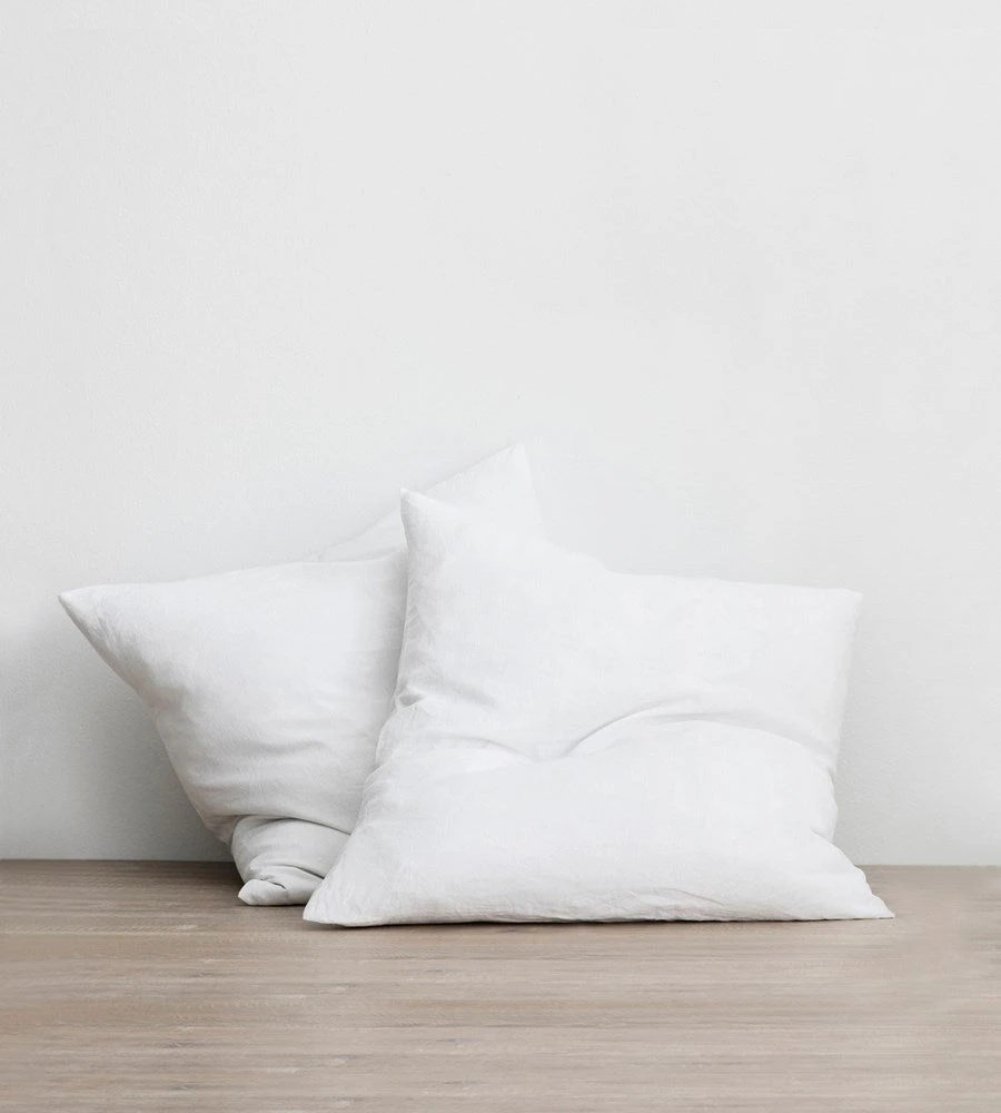 Cultiver | Linen European Pillowcase Pair | White Homewares