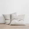 Cultiver | Linen European Pillowcase Pair | Smoke Grey Homewares