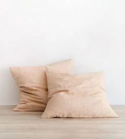 Cultiver | Linen European Pillowcase Pair | Cinnamon