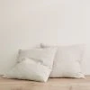 Homewares Cultiver | Linen European Pillowcase Pair | Pinstripe