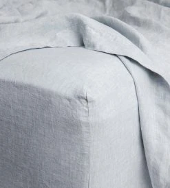 Cultiver | Linen Fitted Sheet | Sky Homewares