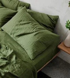 Cultiver | Linen Flat Sheet | Forest Homewares