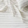 Homewares Cultiver | Linen Flat Sheet | Pencil Stripe
