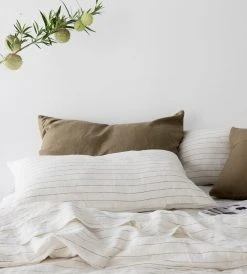Cultiver | Linen Duvet Cover | Pencil Stripe Homewares