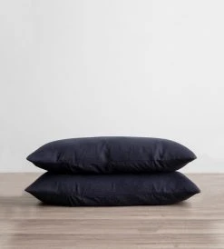 Homewares Cultiver | Linen Standard Pillowcase Pair | Navy