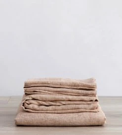 Homewares Cultiver | Linen Sheet Set | Cinnamon