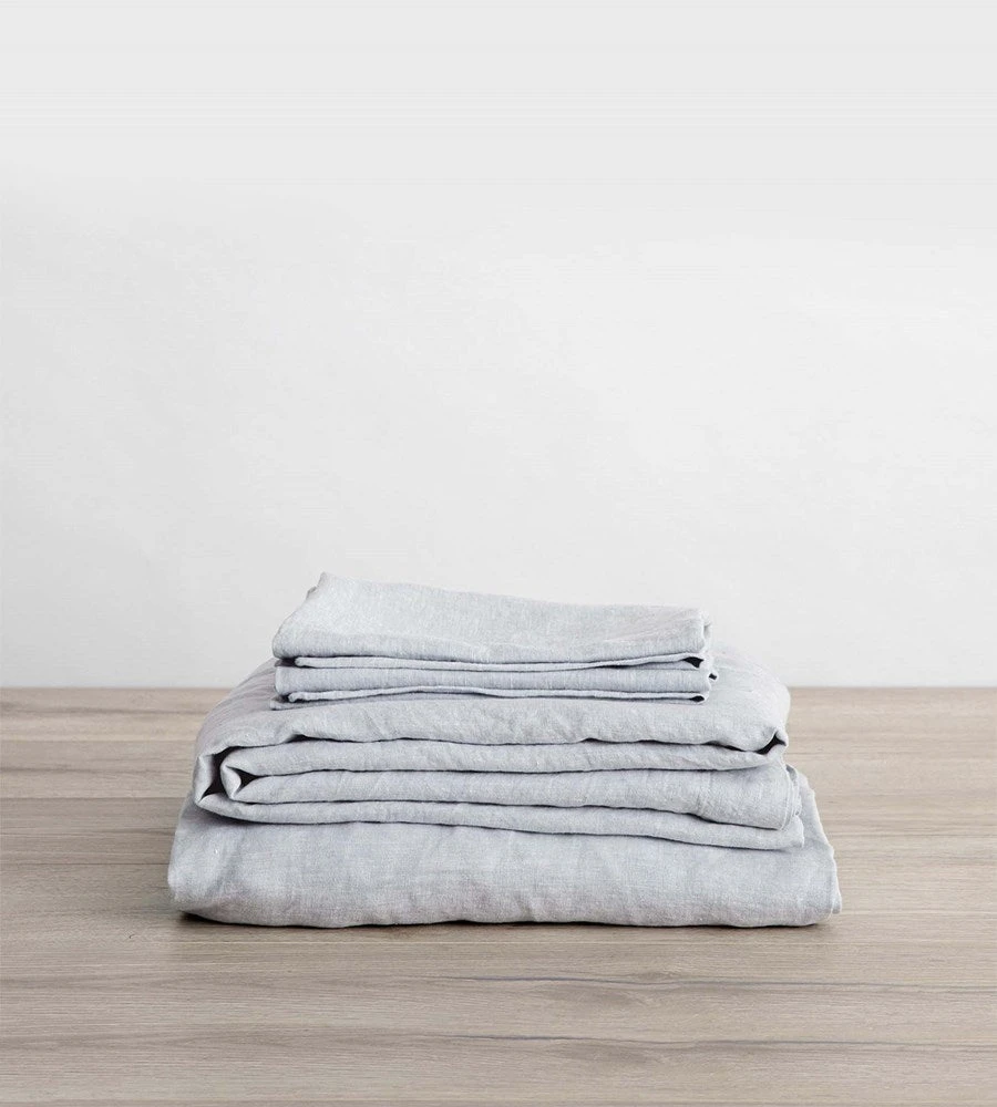 Homewares Cultiver | Linen Sheet Set | Sky