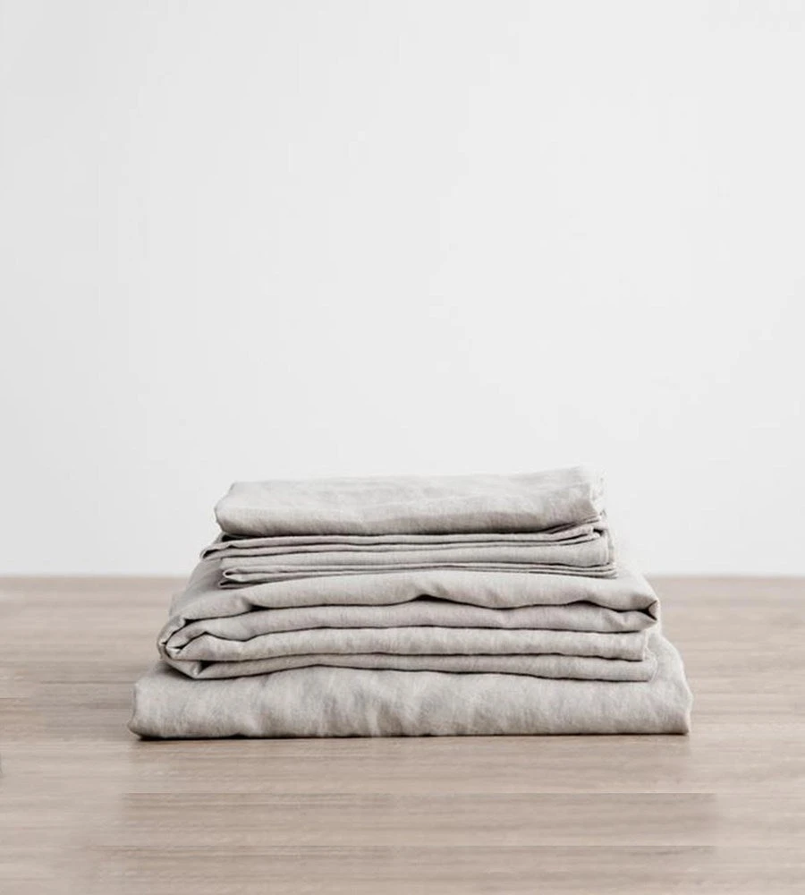 Cultiver | Linen Sheet Set | Smoke Grey