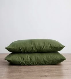Homewares Cultiver | Linen Pillowcase Pair | Forest