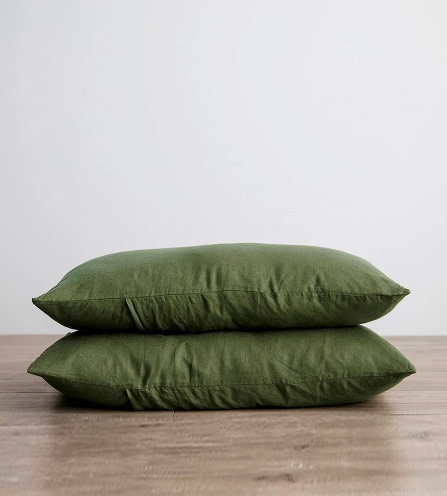 Homewares Cultiver | Linen Pillowcase Pair | Forest