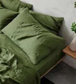 Homewares Cultiver | Linen Pillowcase Pair | Forest