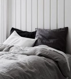 Cultiver | Linen European Pillowcase Pair | White Homewares