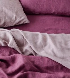 Cultiver | Linen Flat Sheet | Blush