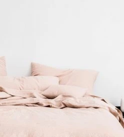 Cultiver | Linen Fitted Sheet | Blush