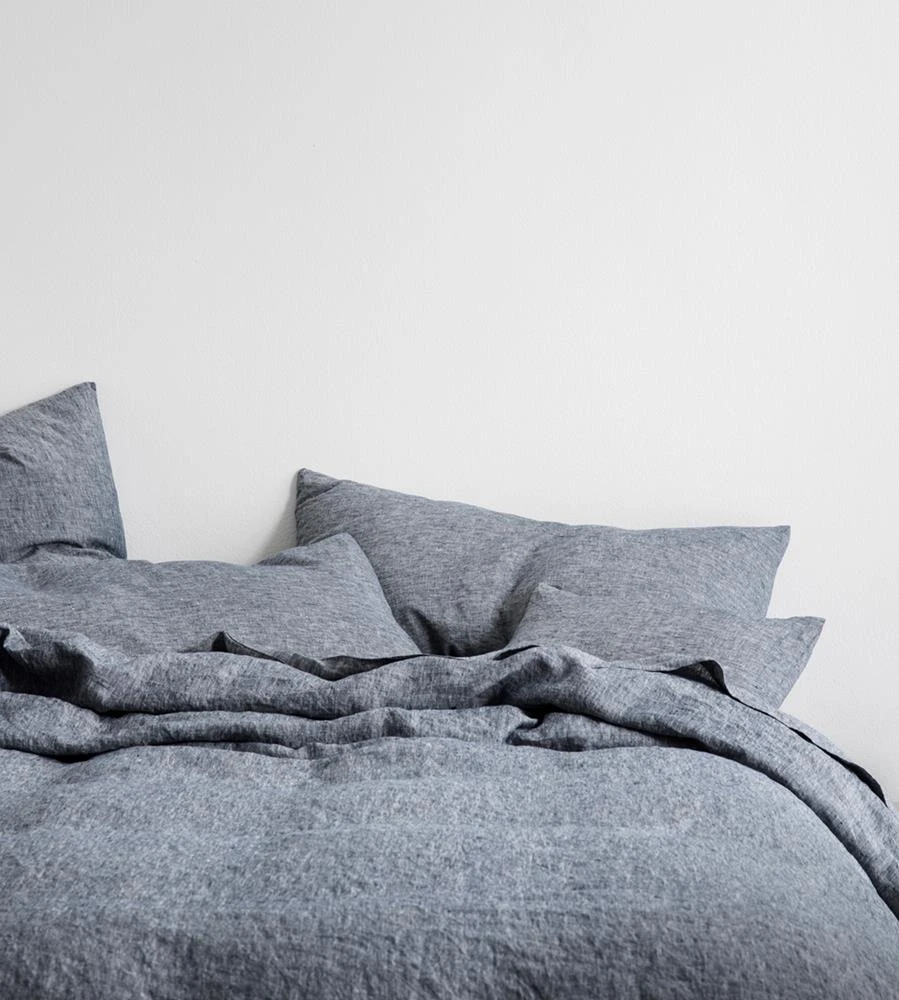 Cultiver | Linen Fitted Sheet | Indigo