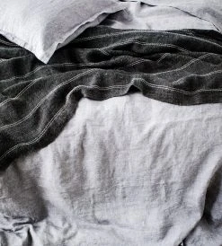 Cultiver | Mira Linen Bedcover | Rafa Double Line Homewares