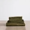 Cultiver | Linen Sheet Set | Olive