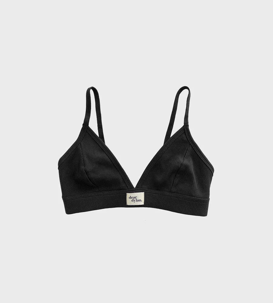 Dear Dylan | Ribbed Bralette | Noir
