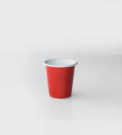 Falcon Enamelware Deluxe Enamel Tumbler | Red & White