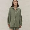 Fashion + Beauty Des Sen | Corbusier Long Sleeve Shirt | Khaki