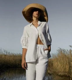 Fashion + Beauty Des Sen | Corbusier Short Sleeve Shirt | Blanca