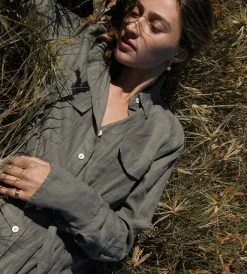 Des Sen | Kei Shirt Dress | Khaki