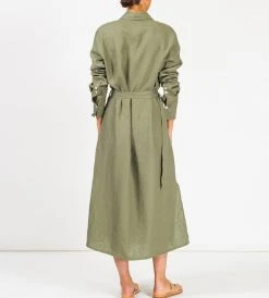 Des Sen | Kei Shirt Dress | Khaki