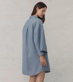 Fashion + Beauty Des Sen | Maman Recline Dress | Dusty Blue