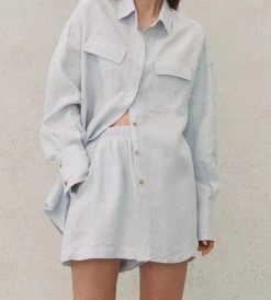 Des Sen | Matisse Shorts | Light Blue Fashion + Beauty