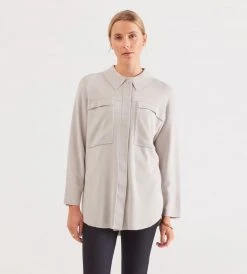 Fashion + Beauty Elka Collective | Harriet Knit Shirt | Pumice