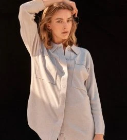 Fashion + Beauty Elka Collective | Harriet Knit Shirt | Pumice