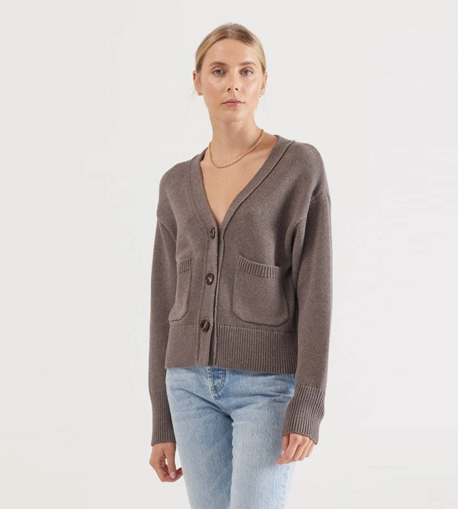 Elka Collective | Lois Knit Cardi | Cocoa