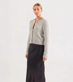 Elka Collective | Mica Knit Cardi | Grey Marle Fashion + Beauty