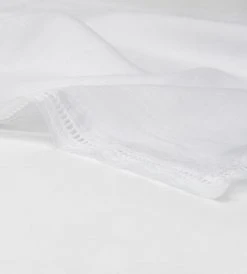 Father Rabbit Living Emmeline Lace Napkin | White Homewares