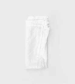 Father Rabbit Living Emmeline Lace Napkin | White Homewares