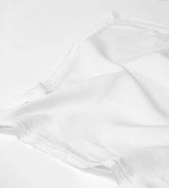 Father Rabbit Living Emmeline Lace Napkin | White Homewares