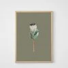 Father Rabbit Limited Homewares Father Rabbit | Protea Print | Khaki