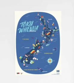 Huia Toku Whenua | Aotearoa Poster | Framed