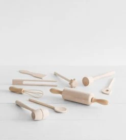 Klawe | Kids Beechwood Baking Utensil 9 Piece Set