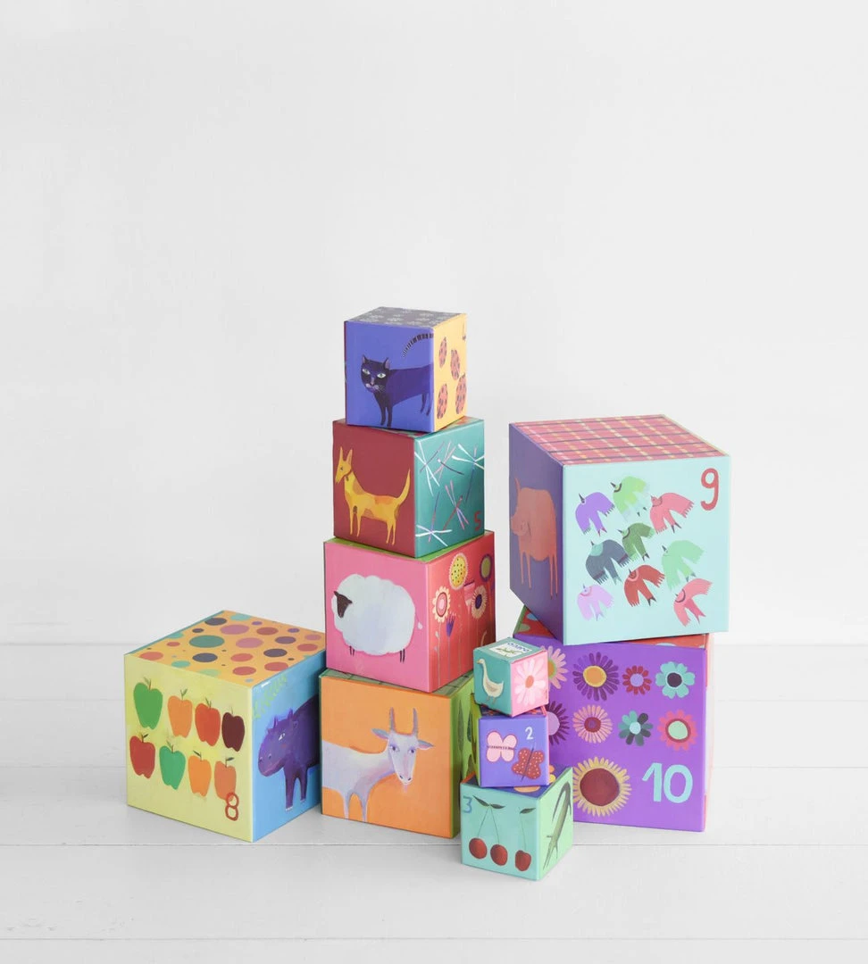 Djeco | Nature & Animal Stacking Blocks