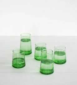 Beldi Wine Glass | Green | Tapered