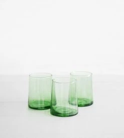 Beldi Wine Glass | Green | Tapered