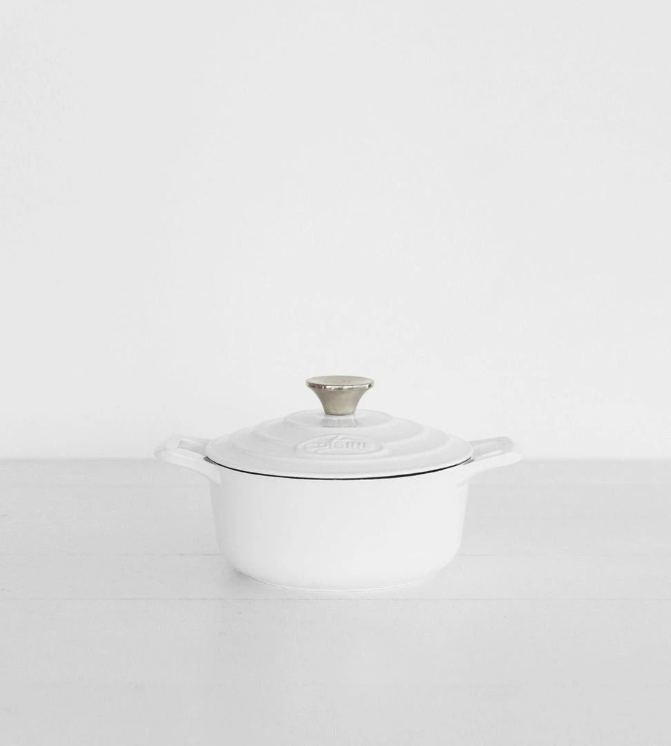 La Cuisine | Round Casserole Pot | White | 20cm Homewares