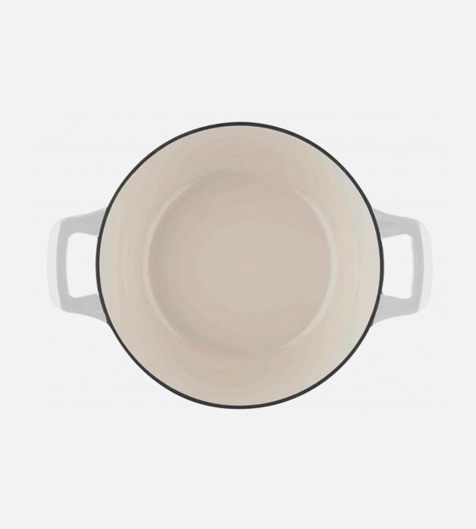 La Cuisine | Round Casserole Pot | White | 24cm Homewares