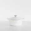 La Cuisine | Round Casserole Pot | White | 24cm Homewares