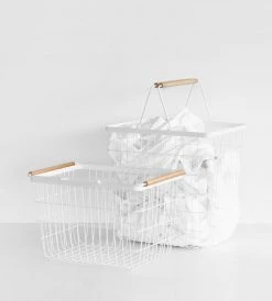 Yamazaki | Tosca Laundry Basket White