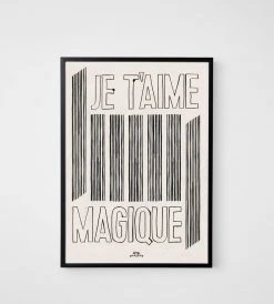 Hotel Magique | Je T'aime Magique Unframed Print | A3 Homewares